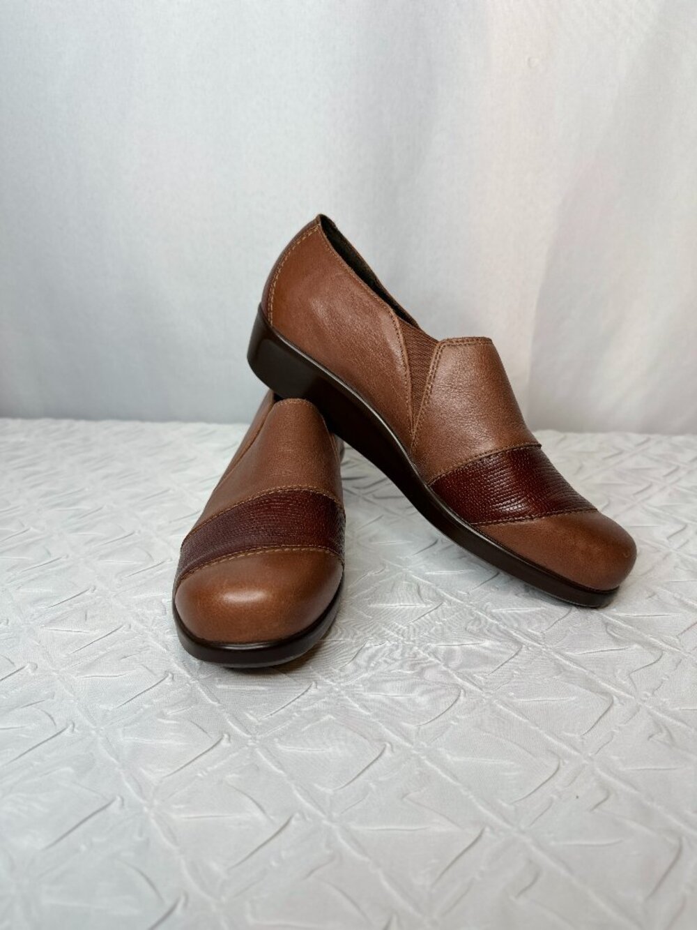 SAS Nora Slip-on Tripad Comfort Wedge, Size 9.5 Leather Upper Comfort Shoes